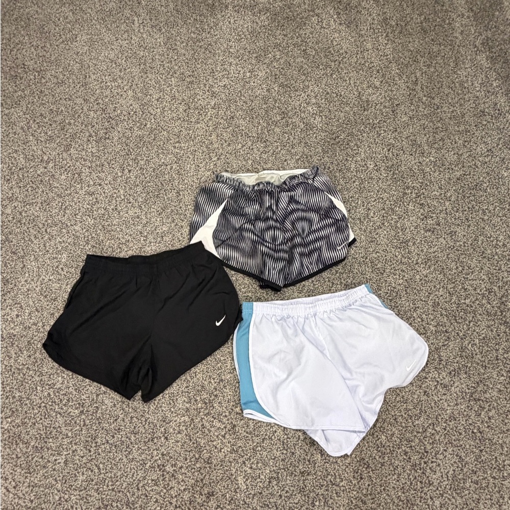 Nike Kids Shorts Set - Black, Striped, Light Blue